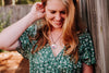 Water Lily Necklace – July Birth Flower Pendant