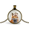 Fox Pendant Necklace Necklaces Whimsy Spirit Store Bronze Plated  