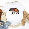 Floral Bear Plus Size Tee Shirt T-Shirts Whimsy Spirit Store   