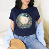 Mushrooms Full Moon Tshirt T-Shirts Whimsy Spirit Store   