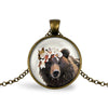 Boho Bear Necklace Necklaces Whimsy Spirit Store Bronze Plated  