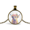 Highland Cow Necklace Necklaces Whimsy Spirit Store Bronze  