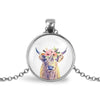 Highland Cow Necklace Necklaces Whimsy Spirit Store Silver Plated  