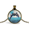 Dolphin Necklace Necklaces Whimsy Spirit Store Bronze  