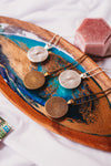 Back view of bronze-plated and silver-plated pendant necklaces - Whimsy Spirit Shop