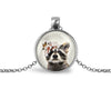 Raccoon Necklace Necklaces Whimsy Spirit Store Silver  