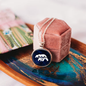 Celestial Mountains Bear Necklace Necklaces Whimsy Spirit Store   