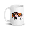 Floral Bison 15oz Mug Mugs Whimsy Spirit Store   
