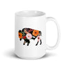 Floral Bison 15oz Mug Mugs Whimsy Spirit Store Default Title  